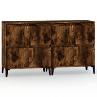 The Living Store Dressoir - Gerookt Eiken - 60 x 35 x 70 cm - thumbnail