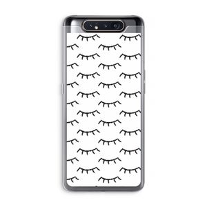 Wimpers: Samsung Galaxy A80 Transparant Hoesje
