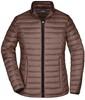 James & Nicholson JN1081 Ladies´ Quilted Down Jacket - /Coffee/Black - XL