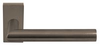 Deurkruk BASICS LB2-19Q32 dubbel geveerd op rechthoekige rozet - brons - thumbnail