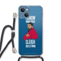 Sleigh Bells Ring: iPhone 13 Transparant Hoesje met koord