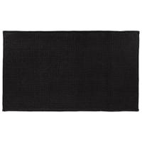 Tendance Badmat microfiber - laagpolig - zwart - 45 x 75 cm - absorberend - antislip - thumbnail