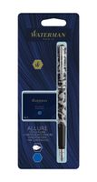 Vulpen Waterman Allure camouflage fijn + inktpatronen blauw