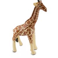 Opblaas giraffe 74 x 65 cm - thumbnail