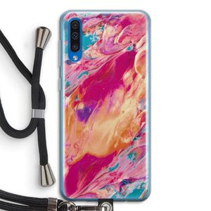 Pastel Echoes: Samsung Galaxy A50 Transparant Hoesje met koord