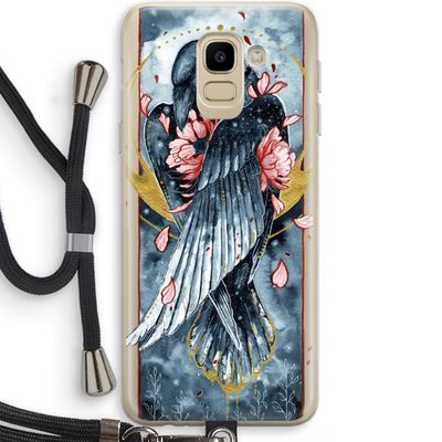 Golden Raven: Samsung Galaxy J6 (2018) Transparant Hoesje met koord