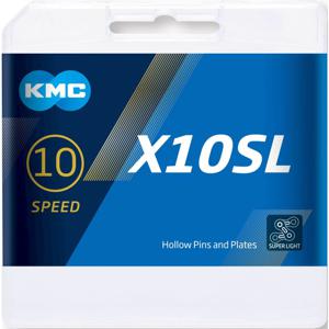 KMC X10SL Zilveren Super Light Fietsketting