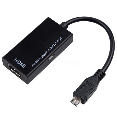Micro USB naar HDMI Female Adapter kabel 1080P HD voor MHL-apparaat HDTV Adapters voor Samsung Galaxy HUAWE