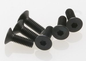 Screws, 4x12mm countersunk machine (hex drive) (6)