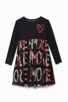 "Amore"-jurk met hoge taille - BLACK - 5/6 - thumbnail