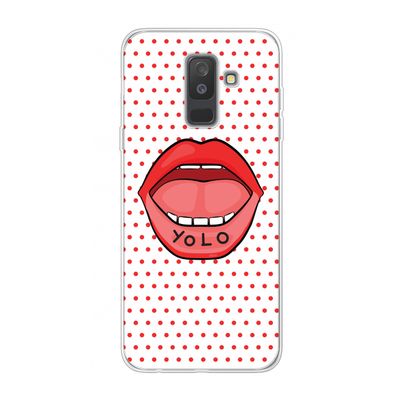 Yolo Denise: Samsung Galaxy A6 Plus (2018) Transparant Hoesje