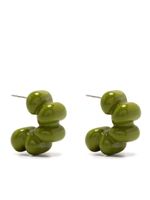 Sunnei boucles d'oreilles à design sculpté - Vert - thumbnail