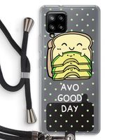 Avo Good Day: Samsung Galaxy A42 5G Transparant Hoesje met koord