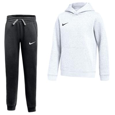 Nike Park 26 Fleece Pullover Hoodie Joggingpak Kids Wit Zwart Nike Park 26 Fleece Pullover Hoodie Joggingpak Kids Wit Zwart