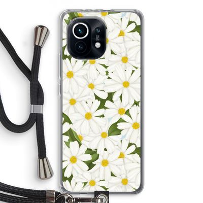 Summer Daisies: Xiaomi Mi 11 Transparant Hoesje met koord