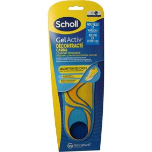 Scholl Casual gel active inlegzolen maat L 41-46.5