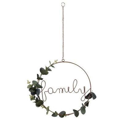 Ophangdecoratie Family Ø 31 cm Gouden