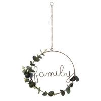 Ophangdecoratie Family Ø 31 cm Gouden