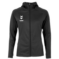 Hummel 108606 Ground Hooded Training Jacket Ladies - Black-Anthracite - L