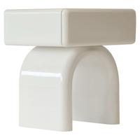 Bijzettafel/Nachtkastje Bennet kokosmelk 1-lade