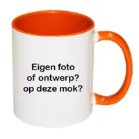Mok met foto (oranje)