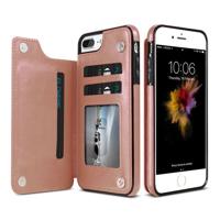 Retro PU lederen case multi kaarthouders telefoon gevallen voor iPhone 6 6s 7 8 plus 5S SE iPhone X XS Max XR Samsung S7 S8 S9 S10 voor iPhone XR (R