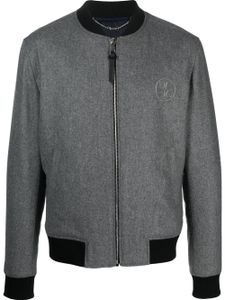 Billionaire veste bomber à logo brodé - Gris