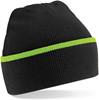 Beechfield CB471 Teamwear Beanie - Black/Lime Green - One Size