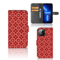 iPhone 13 Pro Max Telefoon Hoesje Batik Rood - thumbnail