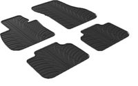 Rubbermatten passend voor BMW X1 F48 2015- (T-Design 4-delig + montageclips) GL0494