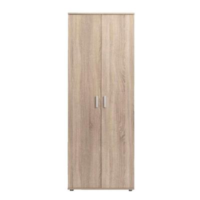 Leen Bakker - Kast Inca 2-deurs - Eikenkleur - 184x70x34,5 Cm - Spaanplaat - Bruin