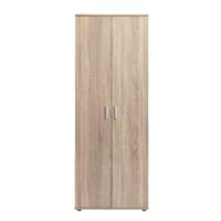 Leen Bakker - Kast Inca 2-deurs - Eikenkleur - 184x70x34,5 Cm - Spaanplaat - Bruin