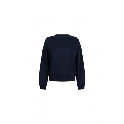 Jansen Amsterdam - Blauw | Dames | Trui | Blauw | M | regular | Kamst mode