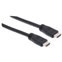 Manhattan 353960 HDMI-kabel HDMI Aansluitkabel HDMI-A-stekker, HDMI-A-stekker 7.50 m Zwart UL gecertificeerd, Ultra HD-HDMI - thumbnail