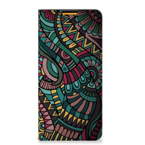 Samsung Galaxy M52 Hoesje met Magneet Aztec