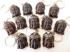 Boeddhahoofd Sleutelhanger - Spirituele Sieraden en Edelstenen - Spiritueelboek.nl