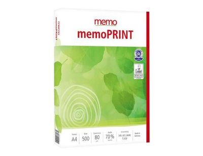 Memo Printerpapier - a4 - 80 gr - 500 vel - 70% wit