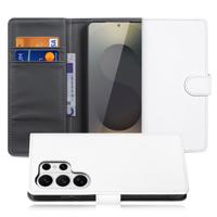 Book Case Hoesje Samsung Galaxy S26 Ultra Wit met Pasjeshouder