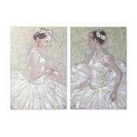 Canvas DKD Home Decor Canvas Hout MDF 80 x 3 x 120 cm