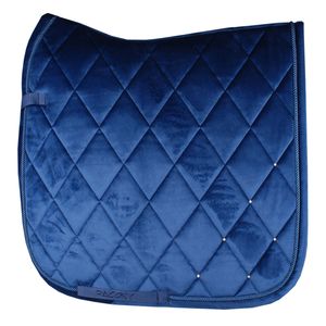 Pagony Velours zadeldek donkerblauw maat:vs cob