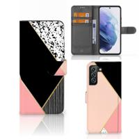Samsung Galaxy S22 Plus | Book Case | Zwart Roze Vormen