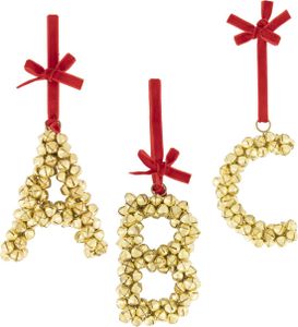 HEMA Hanger Met Belletjes - Letter E (goud)