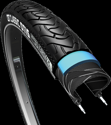 Buitenband CST Otis XL 28 x 1.40"/ 37-622mm anti lek - zwart met reflectie