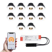 10x Betty witte Smart LED Inbouwspots complete set - Wifi & Bluetooth - 12V - 3 Watt - 2700K warm wit - thumbnail