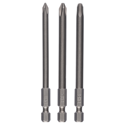 Bosch Accessoires 3-delige tweezijdige schroefbitset | PH1, PH2 en PH3 | 89 mm - 2609255966