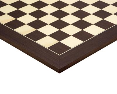 50 cm Wenge- en Esdoorn Deluxe Schaakbord
