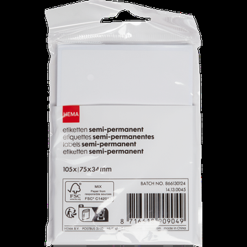 HEMA 105 Labels 75X34MM bij Jumbo