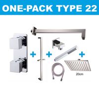 Wiesbaden one-pack inbouwthermostaatset type 22