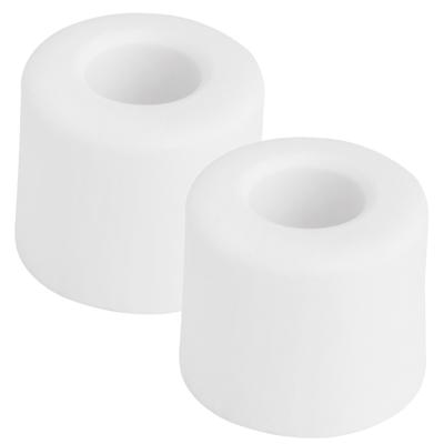Benson Deurbuffers / deurstoppers rubbers - 2x - wit - 30 x 25 mm - met schroefbevestiging