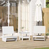 Tuinstoelen 2 st 60x64x70,5 cm massief grenenhout wit